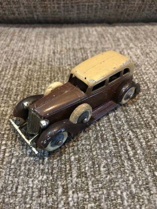 Vintage Tootsietoy Graham Sedan Brown Diecast Toy Car