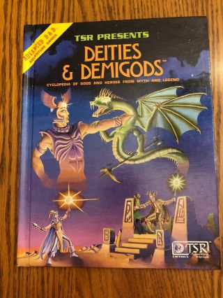 Deities & Demigods Adv Dungeons & Dragons Near 1981 4th Printing Tsr 2013