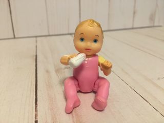 Fisher Price Loving Family Dollhouse Pink Baby Twin Time Girl Infant