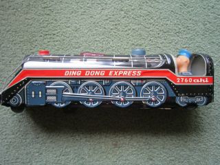 Ding Dong Express 2760 Ahi 1960s Battery Operated Locomotive / Very Fine Cond /