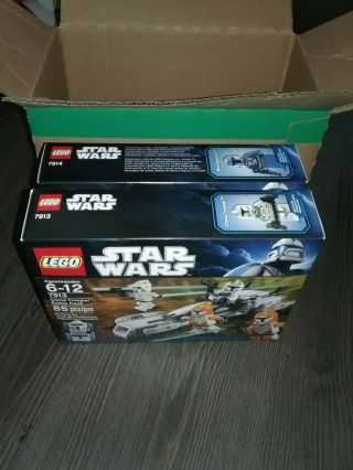 2 LEGO Star Wars 7913 & 7914 Clone Trooper & Mandalarorian Battle Packs 3