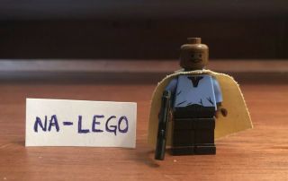 Lego Star Wars Authentic Lando Calrissian Minifigure Cloud City 10123 (no Hair)