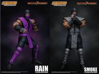 Storm Collectibles Nycc 2018 Exclusive Mortal Kombat Smoke & Rain Figure Set