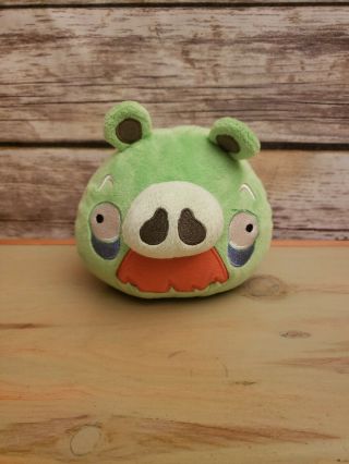 Angry Birds Green Grandpa Pig Mustache Plush No Sound Commonwealth Toy - 5 "