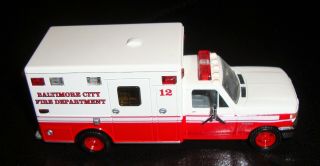 Code 3 1:64 Baltimore City Fire Department Medic 12 Ford F - 350 Ambulance