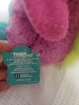 Tiger 1999 70 - 940 Furby Babies Purple And Blue Pink Ears Not 6