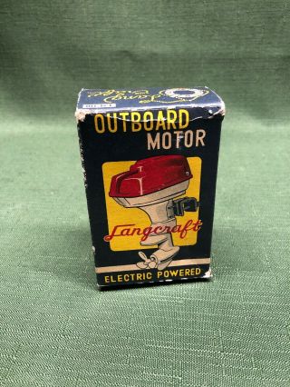 Vintage Lang Craft Toy Outboard Motor Box