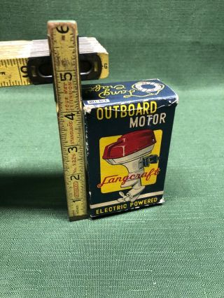 Vintage lang craft toy outboard motor box 2