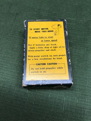 Vintage lang craft toy outboard motor box 4