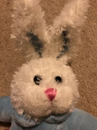 Dan Dee Collector ' s Choice Plush Blue & White Bunny Rabbit Sings Jesus Loves Me 3
