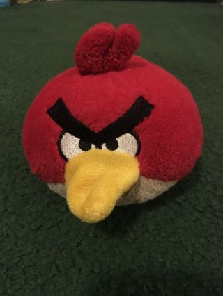 Angry Birds Red Bird Plush Stuffed Animal With Sound 5  2010