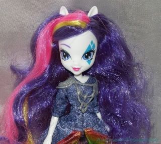Mlp My Little Pony Equestria Girls Rainbow Rocks Rarity Doll W/outfit & Boots