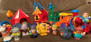 Fisher - Price Little People Circus Train (1990’s),  Animals,  Big Top