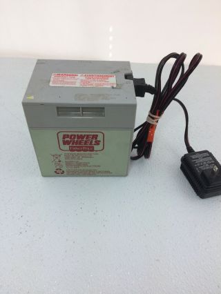 12 Volt Gray Battery Charger Combo Power Wheels Fisher Price Grey 12v 00801 - 0638