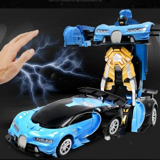Rc & Gesture Sensing Transforming Robot Deformation Toy Remote Control Car 1:12