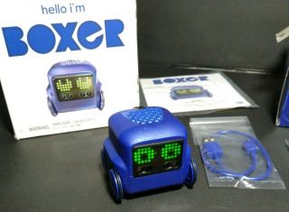 Boxer Interactive A.  I.  Robot Toy Blue With Personality And Emotions