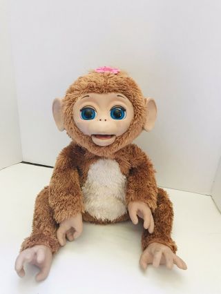 FurReal Friends Cuddles My Giggly Monkey 2012 Hasbro Brown Interactive Toy Doll 2