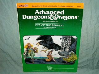 Ad&d 1st Ed Adventure Module - Uk5 Eye Of The Serpent (very Rare And Exc, )