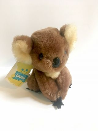 Vintage 6 " Plush Bean Bags Dakin Kimmy Koala Stuffed Animal W/ Tag 28 - 0446