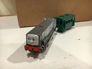 Motorized Dennis With Green Car For Thomas And Friends Trackmaster By Tomy