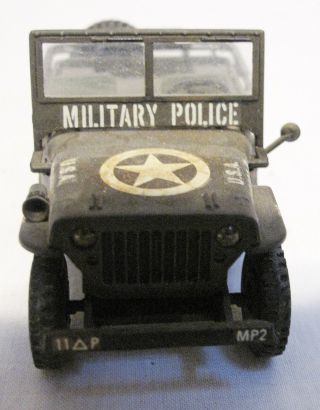 1/35th Scale Built - Up Model Of A Wwii U.  S.  Army Military Police Jeep