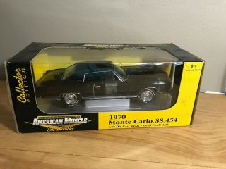 1/18 1971 Chevrolet Monte Carlo American Muscle - First Generation Ss 454 Black