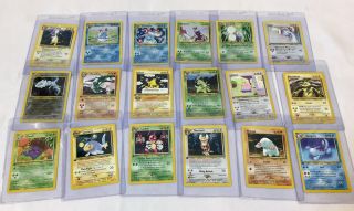 2000 Pokemon Neo Genesis Partial Set 47/111 Incl.  35 1st Eds Lugia Mod Play 290 2