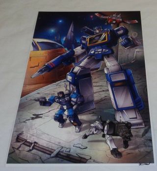 G1 Transformers Decepticon Soundwave Rumble Ravage Cybertron Poster 11x17