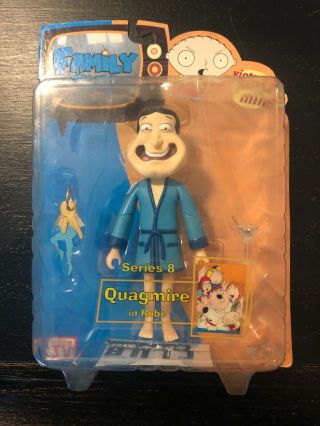 Family Guy Quagmire In Blue Robe Series 8 Action Figure 6 " Scale Mib Mezco Toy