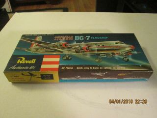 Vintage Revell Authentic American Airlines Dc,  7 Flagship Model Kit - 1955