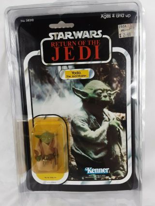 Vintage Star Wars Yoda Brown Snake Return Of The Jedi 1983 77 Back