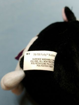 1999 Furby Buddies Plush Bean Bag Toy Tiger Electronics Animal (Black/White) 4
