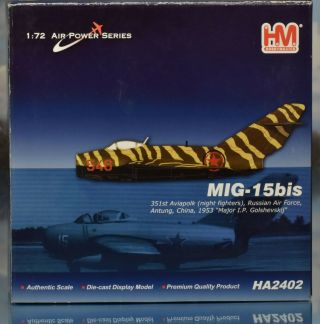 Hobby Master,  Mig - 15bis,  Ha2402,  Russian Air Force,  China 1953,  Scale 1/72