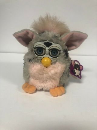 Furby (not) 1998 70 - 800 Grey And Pink With Black Spots