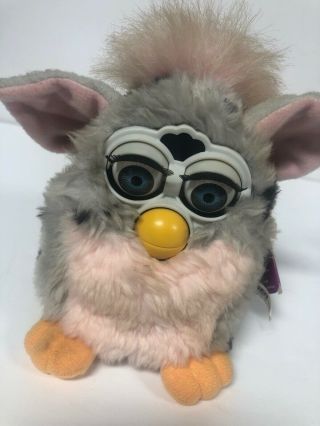 Furby (Not) 1998 70 - 800 grey and Pink With Black Spots 5