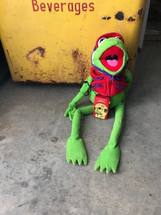 Vtg Macys Kermit The Frog Plush Stuffed Animal