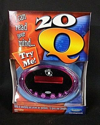 20 Questions 20q Handheld Radica Guessing Game I Can Read Your Mind 2004