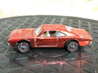 Hot Wheels Redlines 1969 Custom Dodge Charger Red White Interior Look