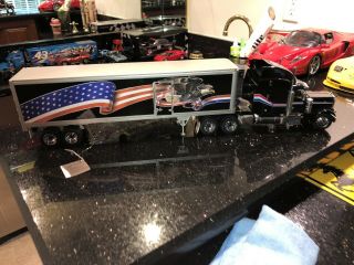 Franklin Peterbilt 379 American Eagle Usa Semi Truck & Trailer 1:32 Scale