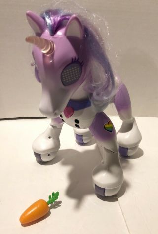 Zoomer Purple Enchanted Unicorn Pony Interactive Horse With Lights & Sounds