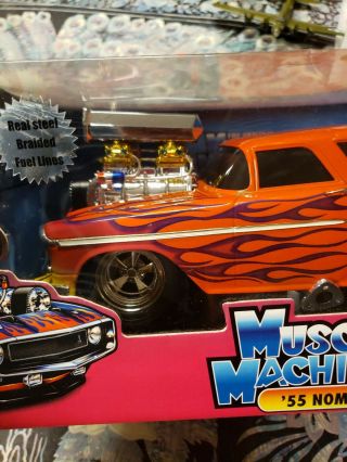 Muscle Nachines 1:18 ' 55 NomadOrange with Flames 3