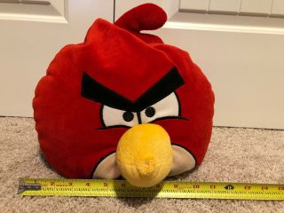 Large Angry Birds Terence Red Pillow Plush Microbead Bean Bag Stuffed Animal