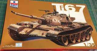 43 - 5048 Esci - Ertl 1/35th Scale Idf Main Battle Tank Ti 67 Plastic Model Kit