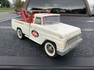 Vintage Tonka 2 A Towing Truck Wrecker Pressed Steel White