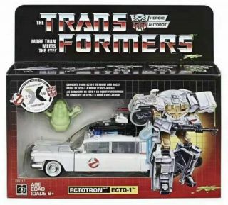 Transformers Ghostbusters Mash - Up Ecto - 1 Ectotron Figure In - Hand Us