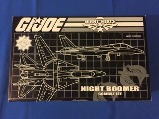 Gi Joe Club Exclusive Night Force 2013 Night Boomer Combat Jet - 1989 Reissue