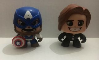 Marvel Mighty Muggs Captain America And Black Widow