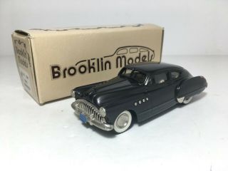 Brooklin Models 1/43 Brk 10 X 1949 Buick Roadmaster Sedanet Dark Grey Mib