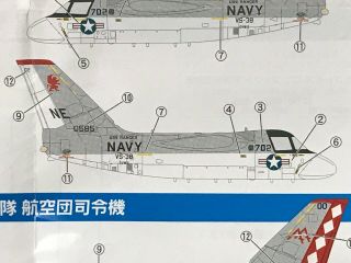 F - Toys 1/144 Us Navy S - 3 Viking Anti - Submarine E.  G.  Takara Jwings Hasegawa