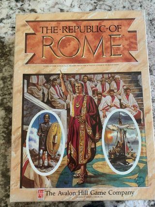 Avalon Hill Ancients Republic Of Rome,  The Box Vg Unpunched